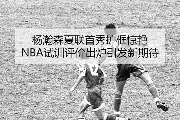 杨瀚森夏联首秀护框惊艳 NBA试训评价出炉引发新期待